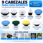 CEPILLO ELÉCTRICO DE LIMPIEZA 9 EN 1