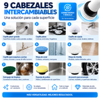 CEPILLO ELÉCTRICO DE LIMPIEZA 9 EN 1