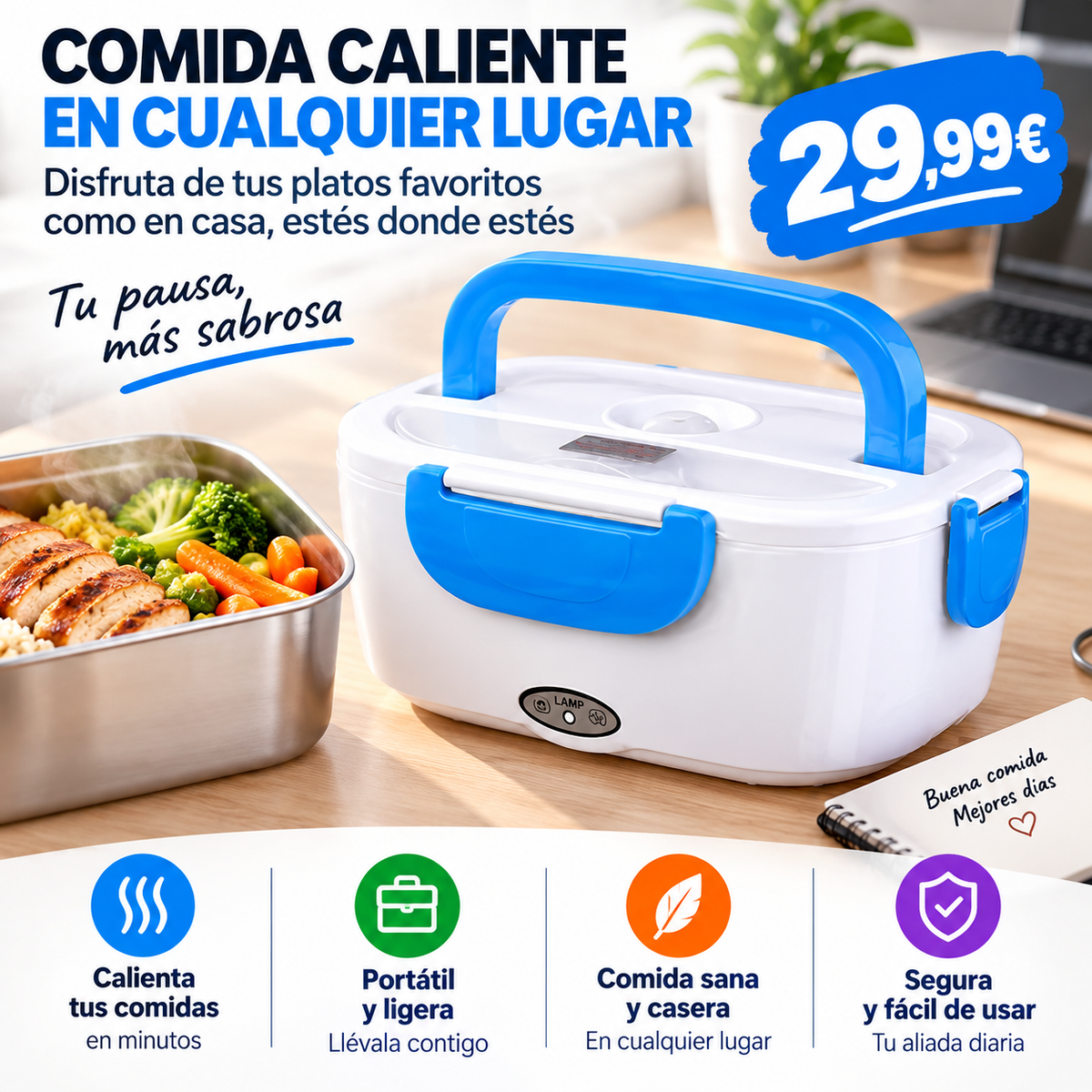 FIAMBRERA ELÉCTRICA 40w CON ENCHUFE