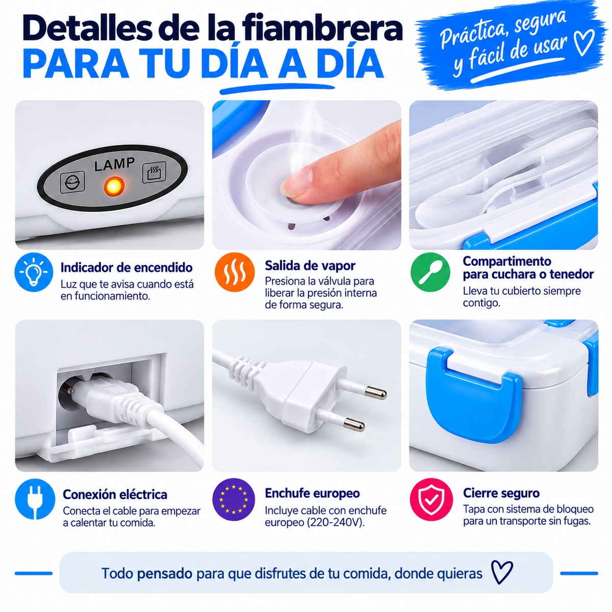 FIAMBRERA ELÉCTRICA 40w CON ENCHUFE