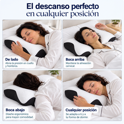 Almohada Cervical + Funda Gratis Incorporada